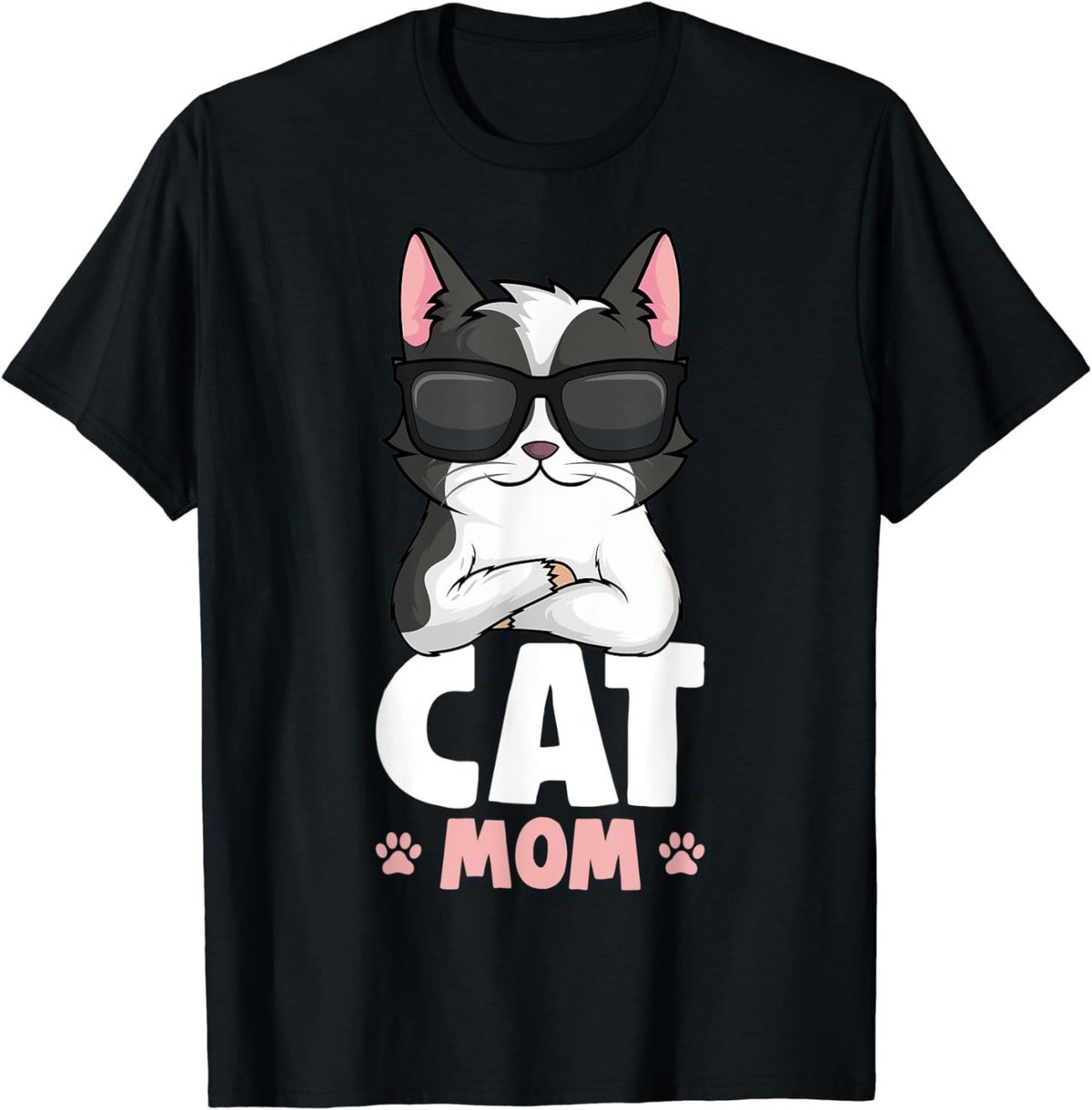 Cat Mom Kitty Women Girls T-Shirt