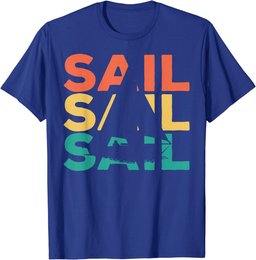 Retro Vintage Sailing Gift For Sailors & Skippers T-Shirt