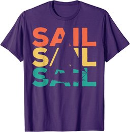Retro Vintage Sailing Gift For Sailors & Skippers T-Shirt