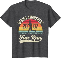 Rabies Awareness Fun Run Funny TV Comedy Running T-Shirt