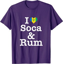 I love Soca and Rum! St Vincent T-Shirt