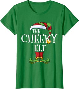 Cheeky Elf Family Matching Christmas Group Funny T-Shirt