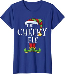 Cheeky Elf Family Matching Christmas Group Funny T-Shirt
