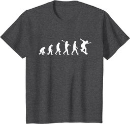 Funny Skateboard Skateboarding Shirt Evolution Of Man Fun T-Shirt