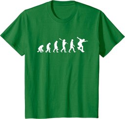 Funny Skateboard Skateboarding Shirt Evolution Of Man Fun T-Shirt