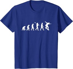 Funny Skateboard Skateboarding Shirt Evolution Of Man Fun T-Shirt