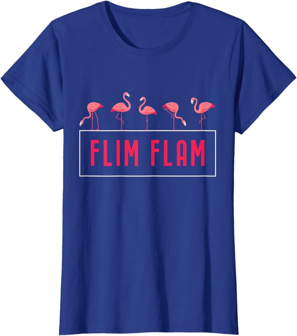Flim Flam Cute 5 Flamingos Witty Humor Gift T-Shirt