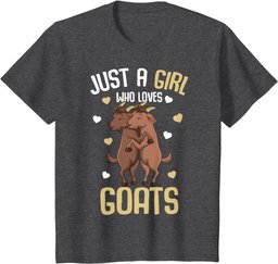 Just a Girl who loves Goats Farmers Goat Lover Kids Girls T-Shirt