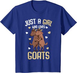 Just a Girl who loves Goats Farmers Goat Lover Kids Girls T-Shirt