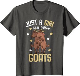 Just a Girl who loves Goats Farmers Goat Lover Kids Girls T-Shirt