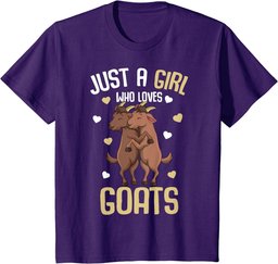 Just a Girl who loves Goats Farmers Goat Lover Kids Girls T-Shirt