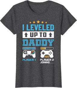 Vintage Leveled Up To Daddy Funny Promoted To Dad T-Shirt