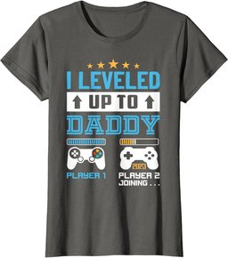 Vintage Leveled Up To Daddy Funny Promoted To Dad T-Shirt