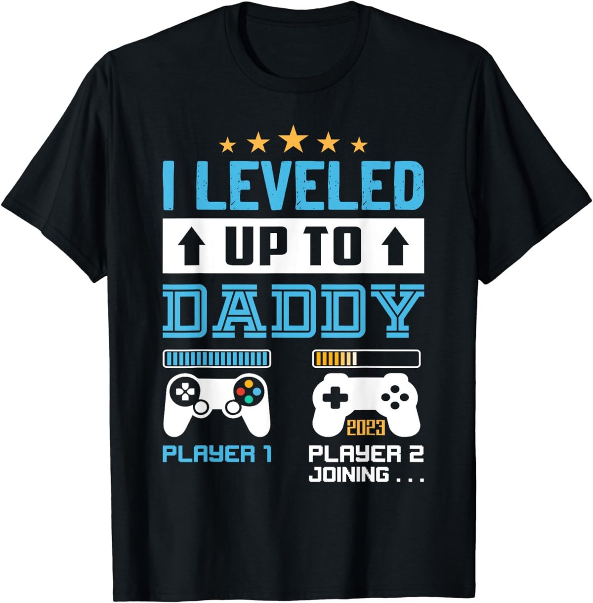 Vintage Leveled Up To Daddy Funny Promoted To Dad T-Shirt