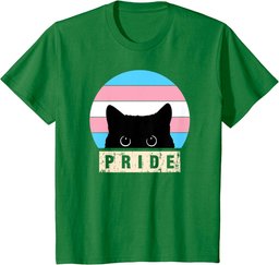 Transgender Cat Pride Transgender Flag Colors T-Shirt