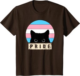 Transgender Cat Pride Transgender Flag Colors T-Shirt