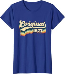 47th Birthday Gift Original Men Women Vintage Born In 1977 T-Shirt