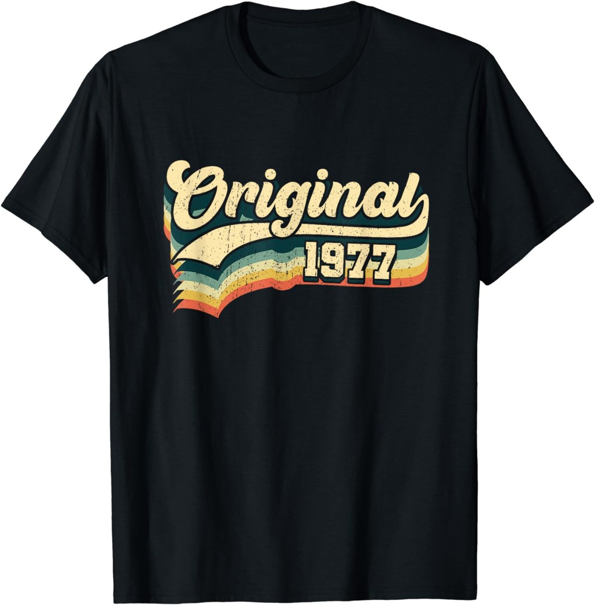 47th Birthday Gift Original Men Women Vintage Born In 1977 T-Shirt