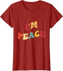 I'm Peace - I Come In Peace Funny Matching Couples Retro T-Shirt