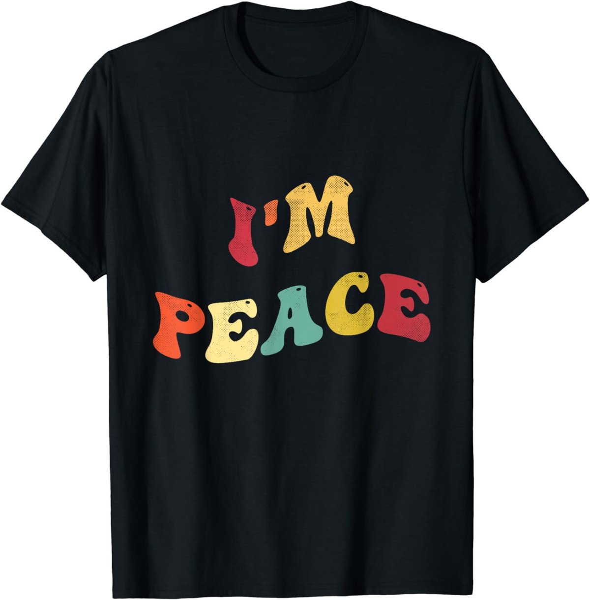 I'm Peace - I Come In Peace Funny Matching Couples Retro T-Shirt