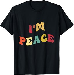 I'm Peace - I Come In Peace Funny Matching Couples Retro T-Shirt