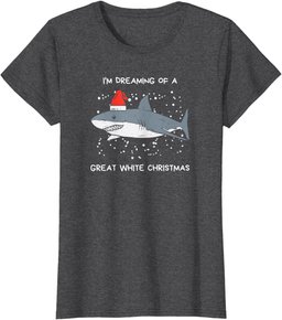 Christmas Shark Santa Hat |Xmas Santa Jaws |Funny Shark Pun T-Shirt