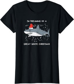 Christmas Shark Santa Hat |Xmas Santa Jaws |Funny Shark Pun T-Shirt