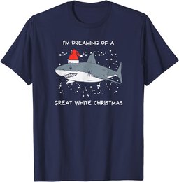 Christmas Shark Santa Hat |Xmas Santa Jaws |Funny Shark Pun T-Shirt