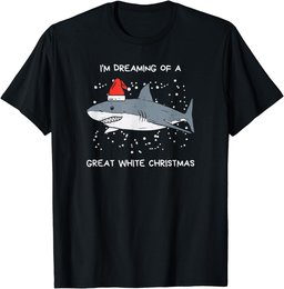 Christmas Shark Santa Hat |Xmas Santa Jaws |Funny Shark Pun T-Shirt