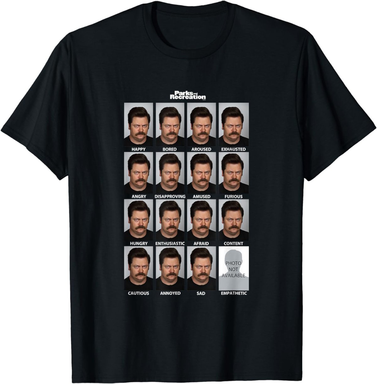 Parks & Recreation Many Faces of Ron T-Shirt
