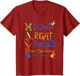 World Down Syndrome Day Awareness Socks Down Right Perfect T-Shirt