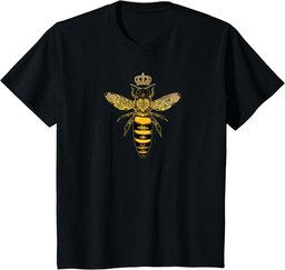 Vintage Queen Bee Earth Day Nature Love Save the Bees T-Shirt