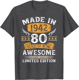 Made In 1942 80 Years Old Gifts 80th Birthday Gift For Men T-Shirt