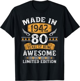 Made In 1942 80 Years Old Gifts 80th Birthday Gift For Men T-Shirt