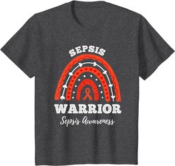 Rainbow Sepsis Warrior Sepsis Awareness Month T-Shirt