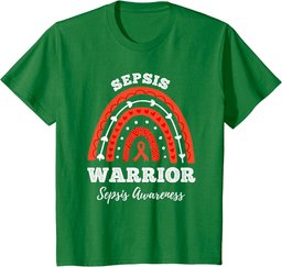 Rainbow Sepsis Warrior Sepsis Awareness Month T-Shirt