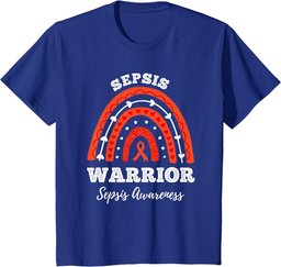 Rainbow Sepsis Warrior Sepsis Awareness Month T-Shirt