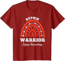 Rainbow Sepsis Warrior Sepsis Awareness Month T-Shirt
