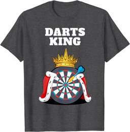 Darts King | Mens Darts Player Shirt | Boys Darts T-Shirt