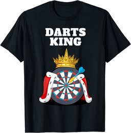Darts King | Mens Darts Player Shirt | Boys Darts T-Shirt