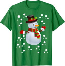 Snowman In The Snow Christmas T-Shirt