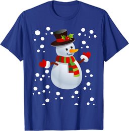 Snowman In The Snow Christmas T-Shirt