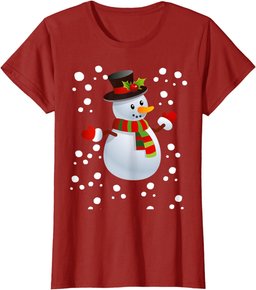 Snowman In The Snow Christmas T-Shirt