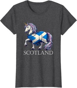 Scottish Pride Scotland Unicorn Scotland Flag Saltire T-Shirt