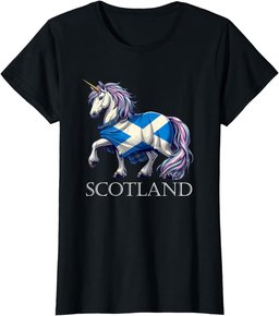 Scottish Pride Scotland Unicorn Scotland Flag Saltire T-Shirt