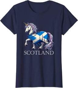Scottish Pride Scotland Unicorn Scotland Flag Saltire T-Shirt