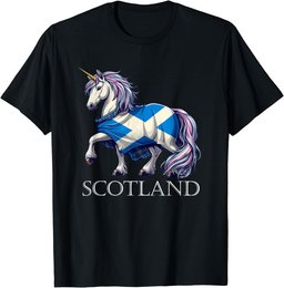 Scottish Pride Scotland Unicorn Scotland Flag Saltire T-Shirt