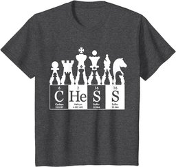 Chess sets periodic table elements t shirt gift for kids men T-Shirt