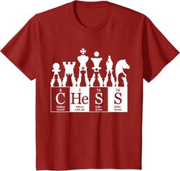 Chess sets periodic table elements t shirt gift for kids men T-Shirt