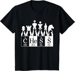 Chess sets periodic table elements t shirt gift for kids men T-Shirt